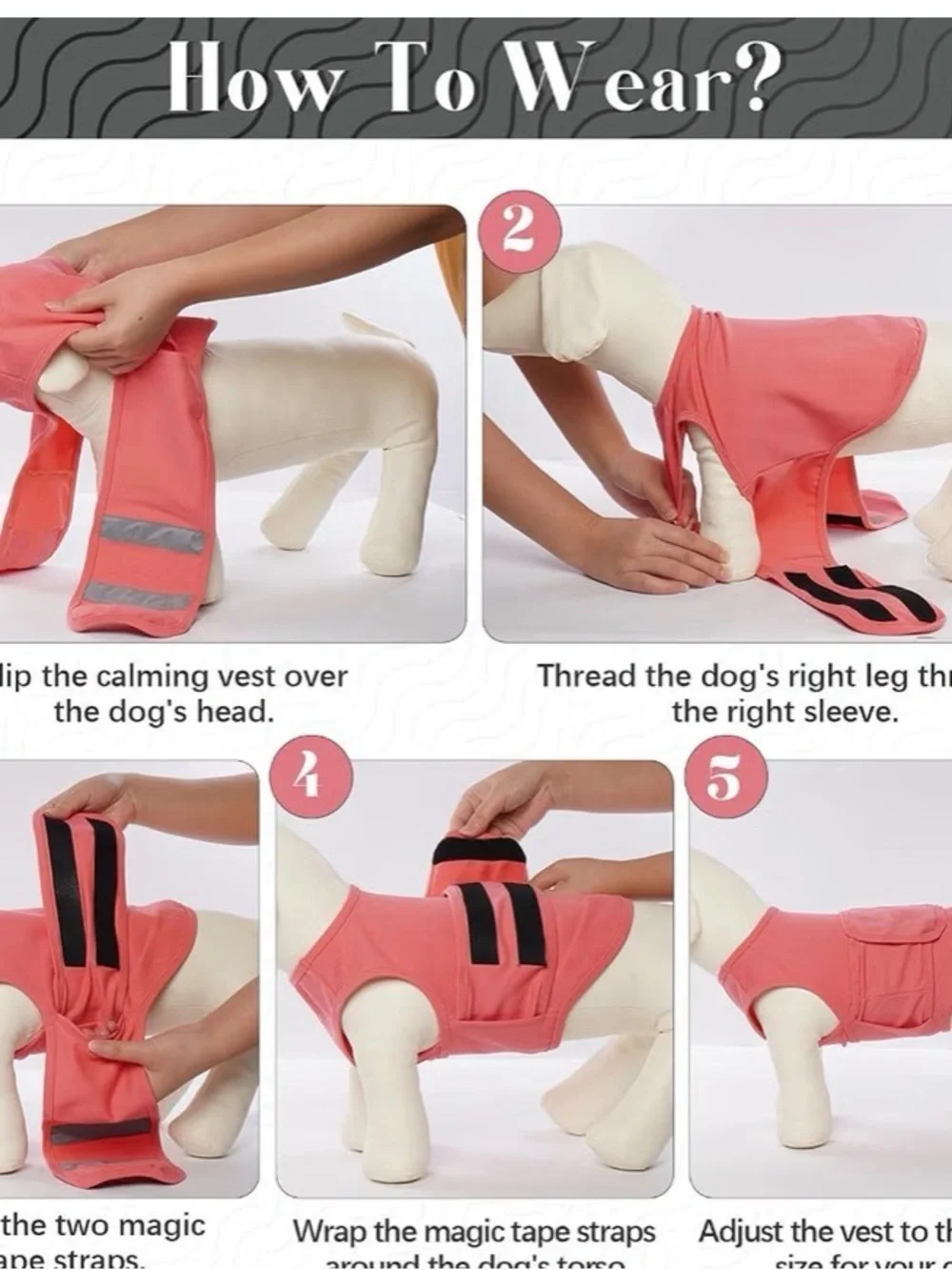 Coral Pink Reflective Dog Vest - Stylish Comfort for Pets- Thunder Vest